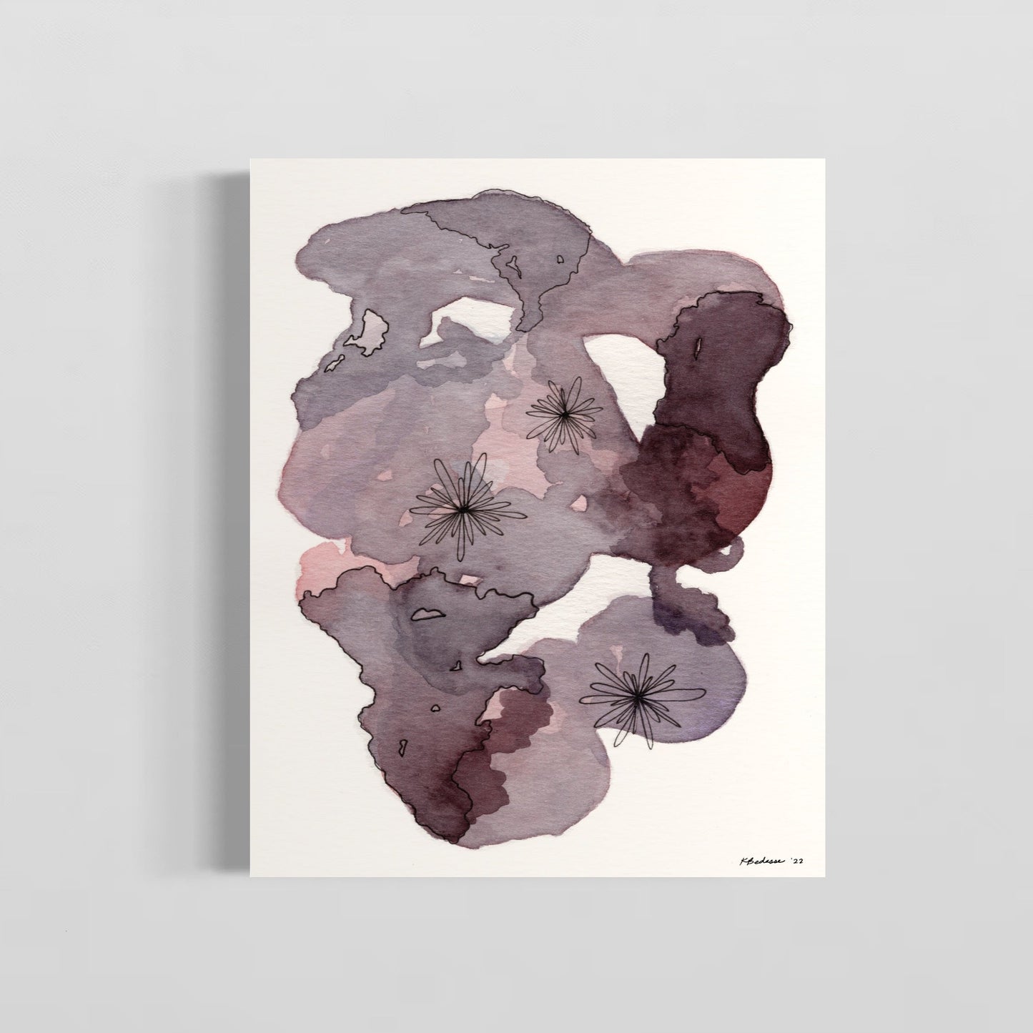 Purple Flower Print